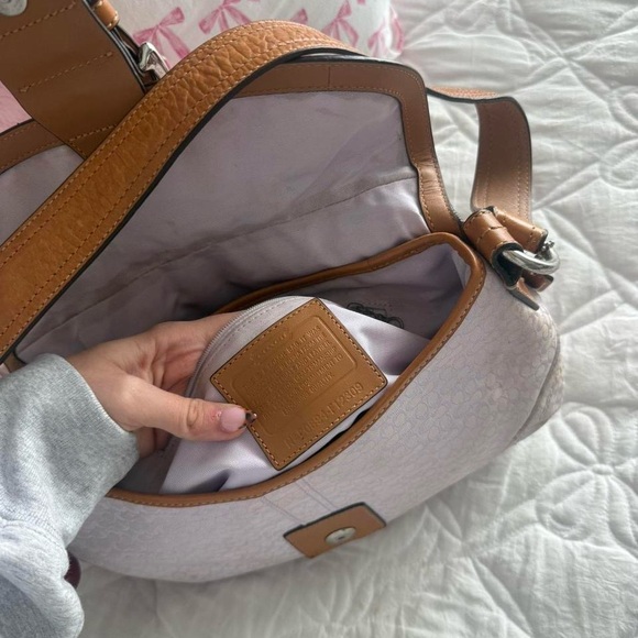 Y2K Coach Lilac Monogram Large Soho purse/bag - Picture 3 of 8